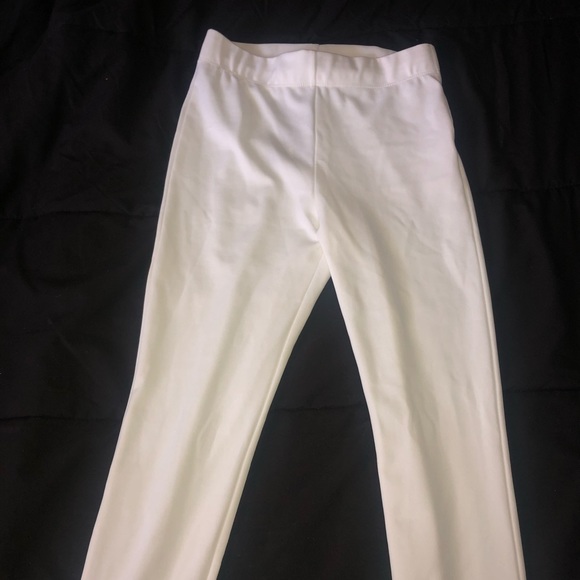White Ruffle Pants - Picture 2 of 4